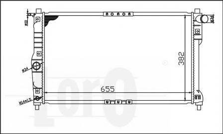 LORO 0110170002 Радіатор, охолодження двигуна
