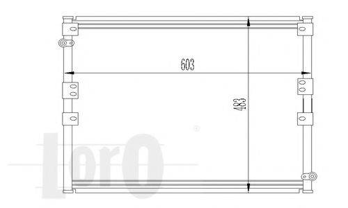 LORO 0510160023 Конденсатор, кондиціонер