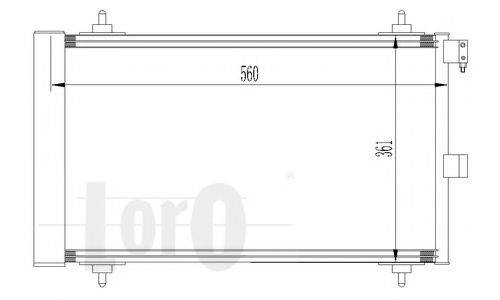 LORO 0090160008 Конденсатор, кондиціонер