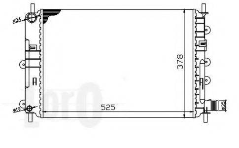 LORO 0170170004 Радіатор, охолодження двигуна