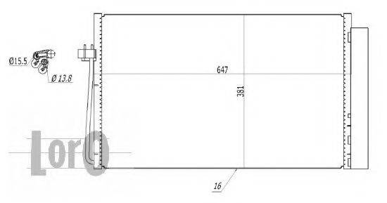 LORO 0040160016 Конденсатор, кондиціонер