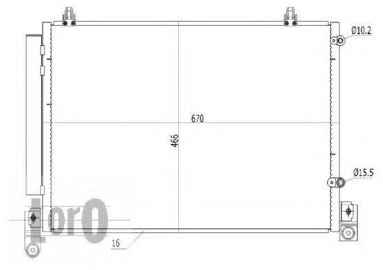 LORO 0300160014 Конденсатор, кондиціонер