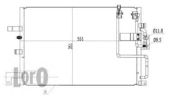 LORO 0440160005 Конденсатор, кондиціонер