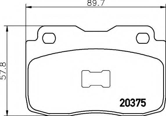 COBREQ N501 Комплект гальмівних колодок, дискове гальмо