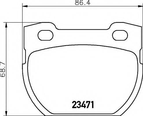 COBREQ N867 Комплект гальмівних колодок, дискове гальмо