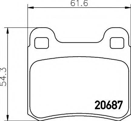 COBREQ N724 Комплект гальмівних колодок, дискове гальмо