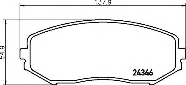 COBREQ N1399 Комплект гальмівних колодок, дискове гальмо