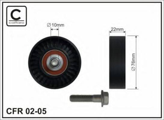 CAFFARO 0205 Паразитний / провідний ролик, полікліновий ремінь