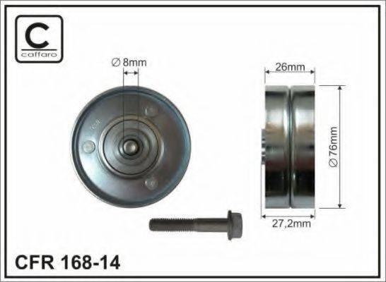 CAFFARO 16814 Паразитний / провідний ролик, полікліновий ремінь