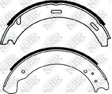 NIBK FN0515 Комплект гальмівних колодок, стоянкова гальмівна система