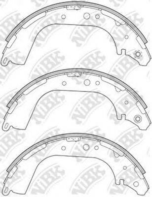 NIBK FN1189 Комплект гальмівних колодок
