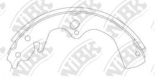 NIBK FN11907 Комплект гальмівних колодок
