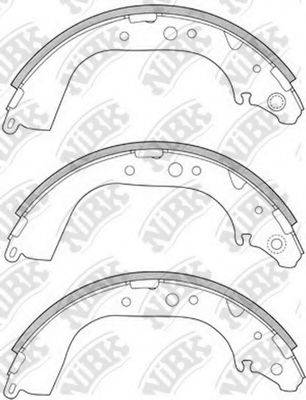 NIBK FN2305 Комплект гальмівних колодок