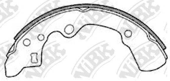 NIBK FN3372 Комплект гальмівних колодок