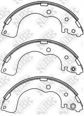 NIBK FN3402 Комплект гальмівних колодок