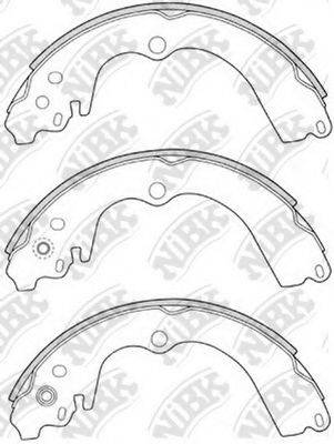 NIBK FN7747 Комплект гальмівних колодок