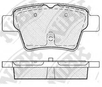 NIBK PN0069 Комплект гальмівних колодок, дискове гальмо