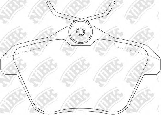 NIBK PN0104 Комплект гальмівних колодок, дискове гальмо