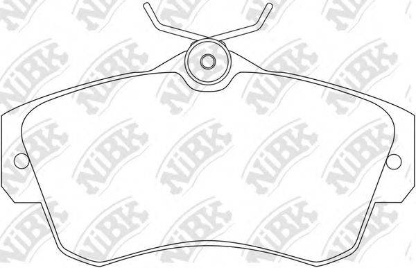 NIBK PN0154 Комплект гальмівних колодок, дискове гальмо