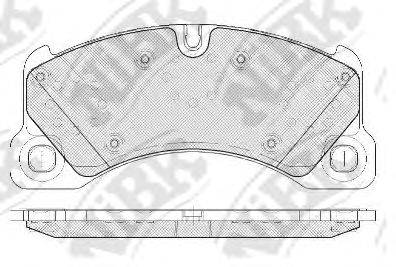 NIBK PN0529 Комплект гальмівних колодок, дискове гальмо