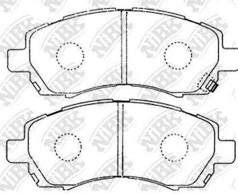 NIBK PN7398 Комплект гальмівних колодок, дискове гальмо
