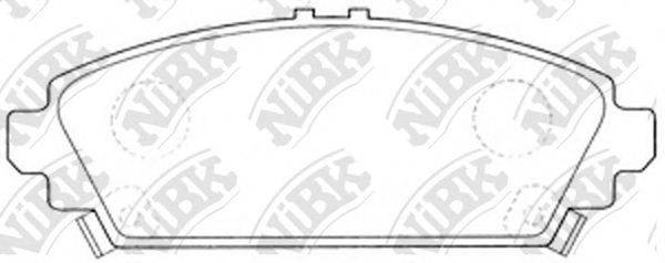 NIBK PN8526 Комплект гальмівних колодок, дискове гальмо