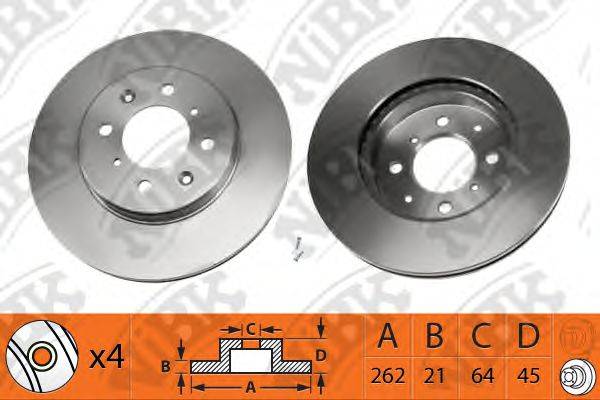 NIBK RN1089 гальмівний диск