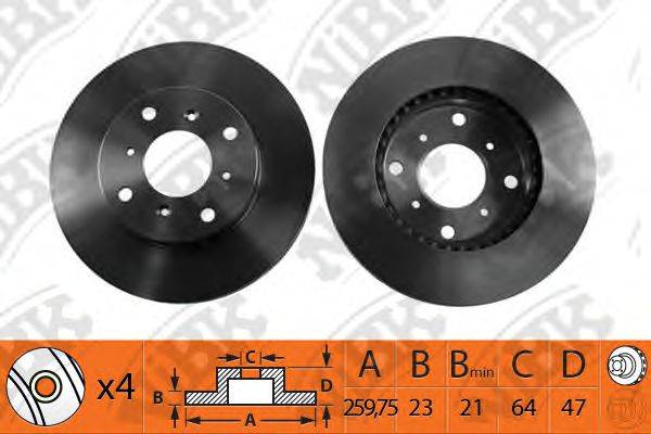 NIBK RN1093 гальмівний диск