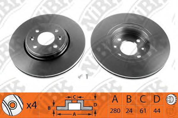 NIBK RN1126 гальмівний диск