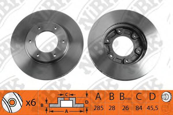 NIBK RN1266 гальмівний диск