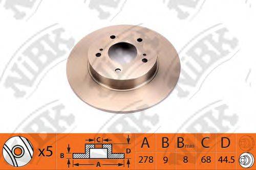 NIBK RN1363 гальмівний диск