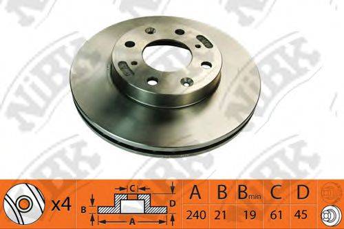 NIBK RN1375 гальмівний диск