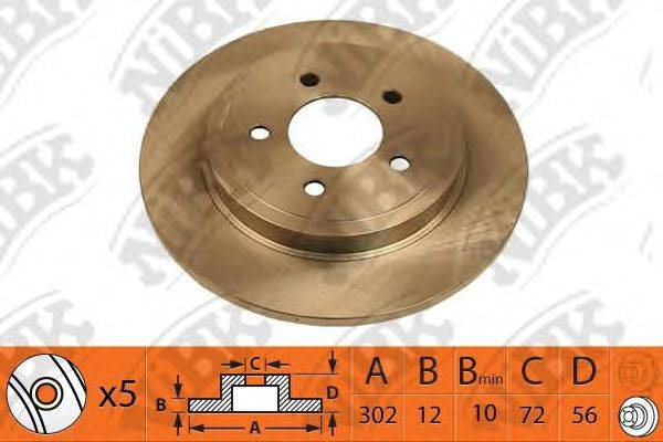 NIBK RN1521 гальмівний диск
