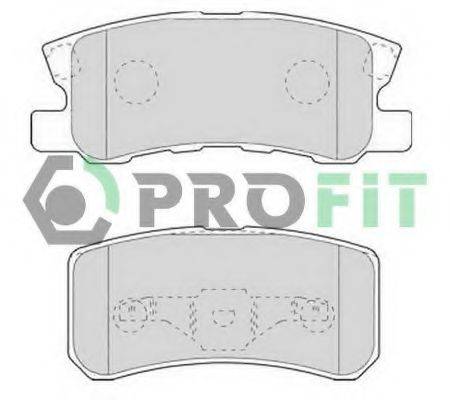 PROFIT 50001604 Комплект гальмівних колодок, дискове гальмо