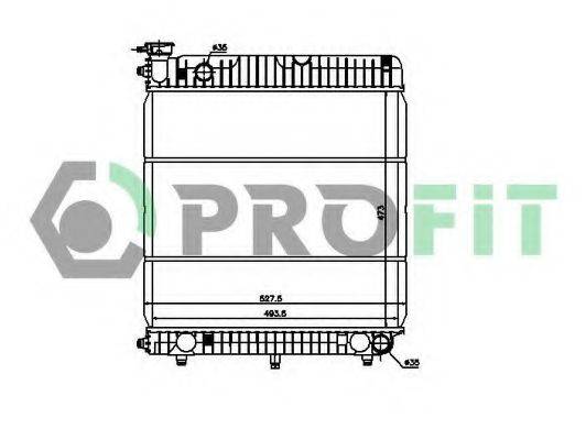 PROFIT PR3568A1 Радіатор, охолодження двигуна