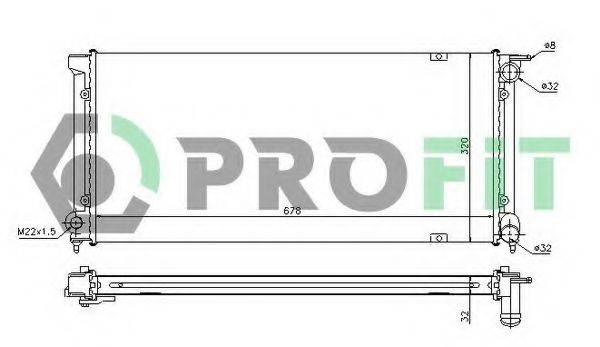 PROFIT PR9521A1 Радіатор, охолодження двигуна