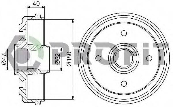 PROFIT 50200015 Гальмівний барабан
