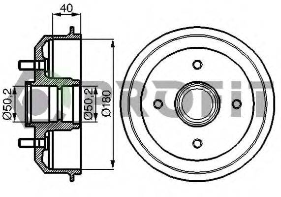 PROFIT 50200022 Гальмівний барабан