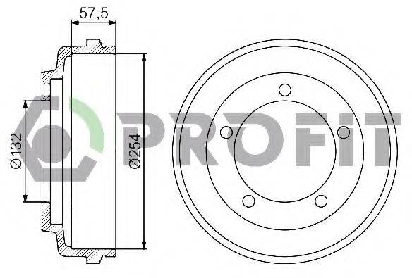 PROFIT 50200029 Гальмівний барабан