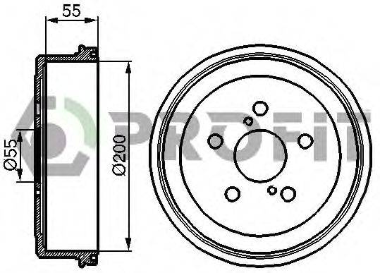 PROFIT 50200085 Гальмівний барабан