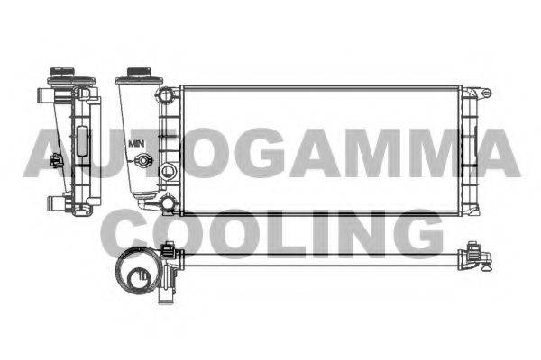 AUTOGAMMA 100077 Радіатор, охолодження двигуна