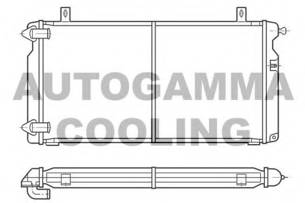 AUTOGAMMA 100183 Радіатор, охолодження двигуна