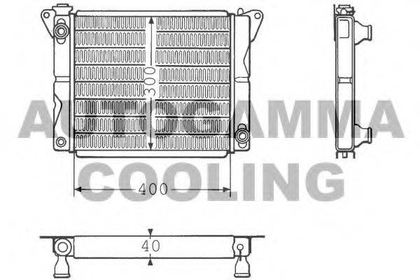 AUTOGAMMA 100237 Радіатор, охолодження двигуна