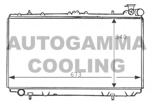 AUTOGAMMA 100634 Радіатор, охолодження двигуна