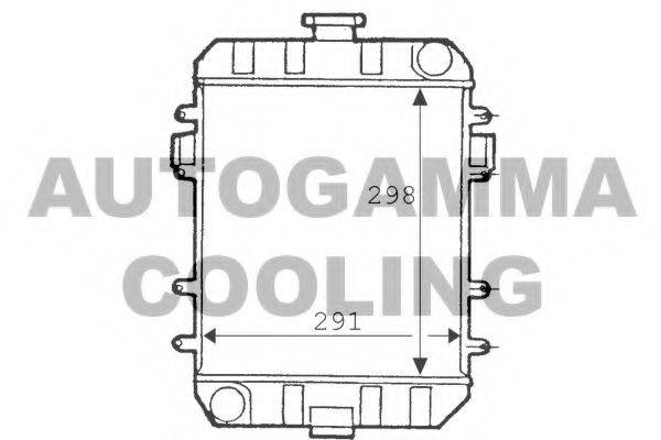 AUTOGAMMA 100680 Радіатор, охолодження двигуна