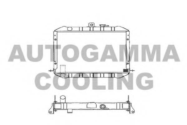 AUTOGAMMA 101022 Радіатор, охолодження двигуна