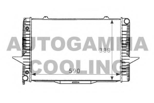 AUTOGAMMA 101282 Радіатор, охолодження двигуна