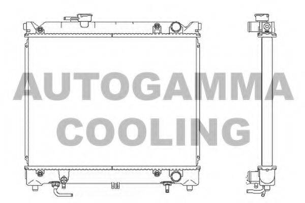 AUTOGAMMA 102342 Радіатор, охолодження двигуна