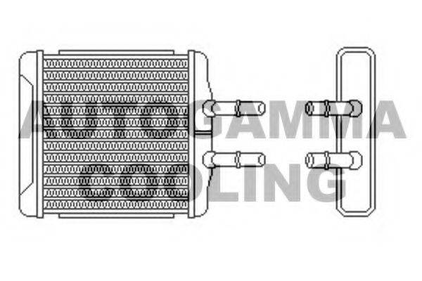 AUTOGAMMA 102584 Теплообмінник, опалення салону