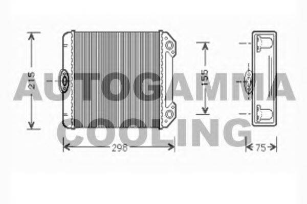 AUTOGAMMA 103263 Теплообмінник, опалення салону
